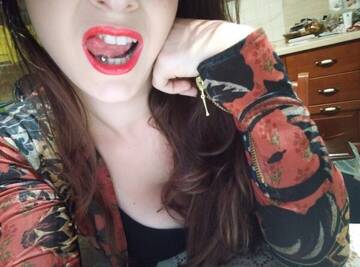 Tongue piercing