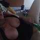 nuda sul letto